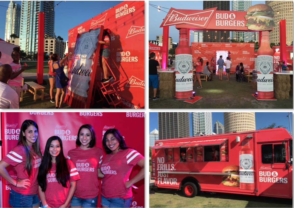 Bud & Burgers Budweiser Event by Innovative Group