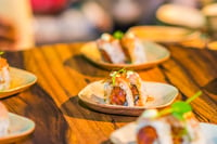 food display on table